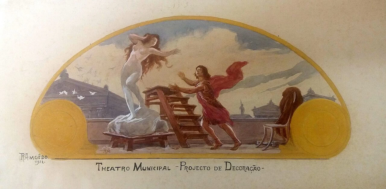 Progetto di decorazione per il Foyer del Teatro Comunale di Rio de Janeiro - Museo Nazionale di Belle Arti, Rio de Janeiro 1